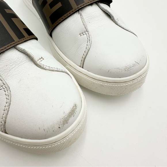 Fendi Monogram FF Nappa leather unisex junior sneakers - Picture 7 of 14